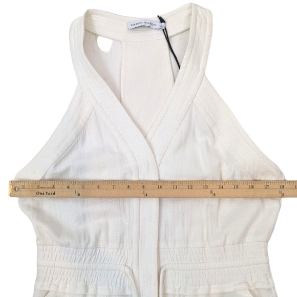Rebecca Minkoff Sleeveless Racerback Mini Dress Womens Large White NEW Y2k - Picture 10 of 15
